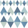 Trilogy Blue Geometric Wallpaper - Geometric Wallpaper