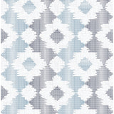 Babylon Blue Abstract Floral Wallpaper - Floral Wallpaper