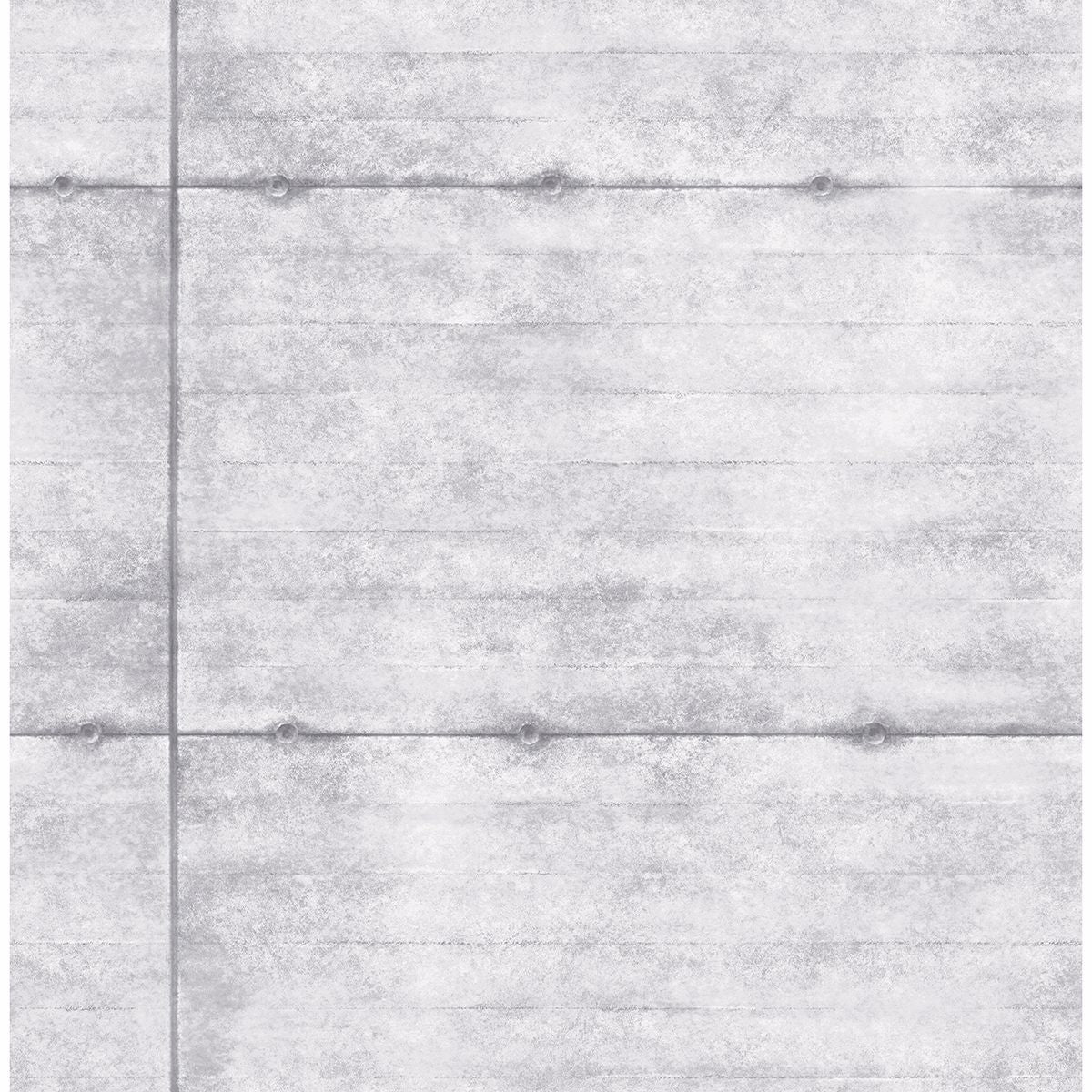 Reuther Light Grey Smooth Concrete Wallpaper - Stripes Wallpaper