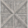 Carriage House Taupe Geometric Wood Wallpaper - Geometric Wallpaper