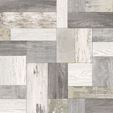Knock on Wood Neutral Distressed Wallpaper - Distressed Wallpaper