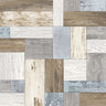 Knock on Wood Multicolor Distressed Wallpaper - Distressed Wallpaper