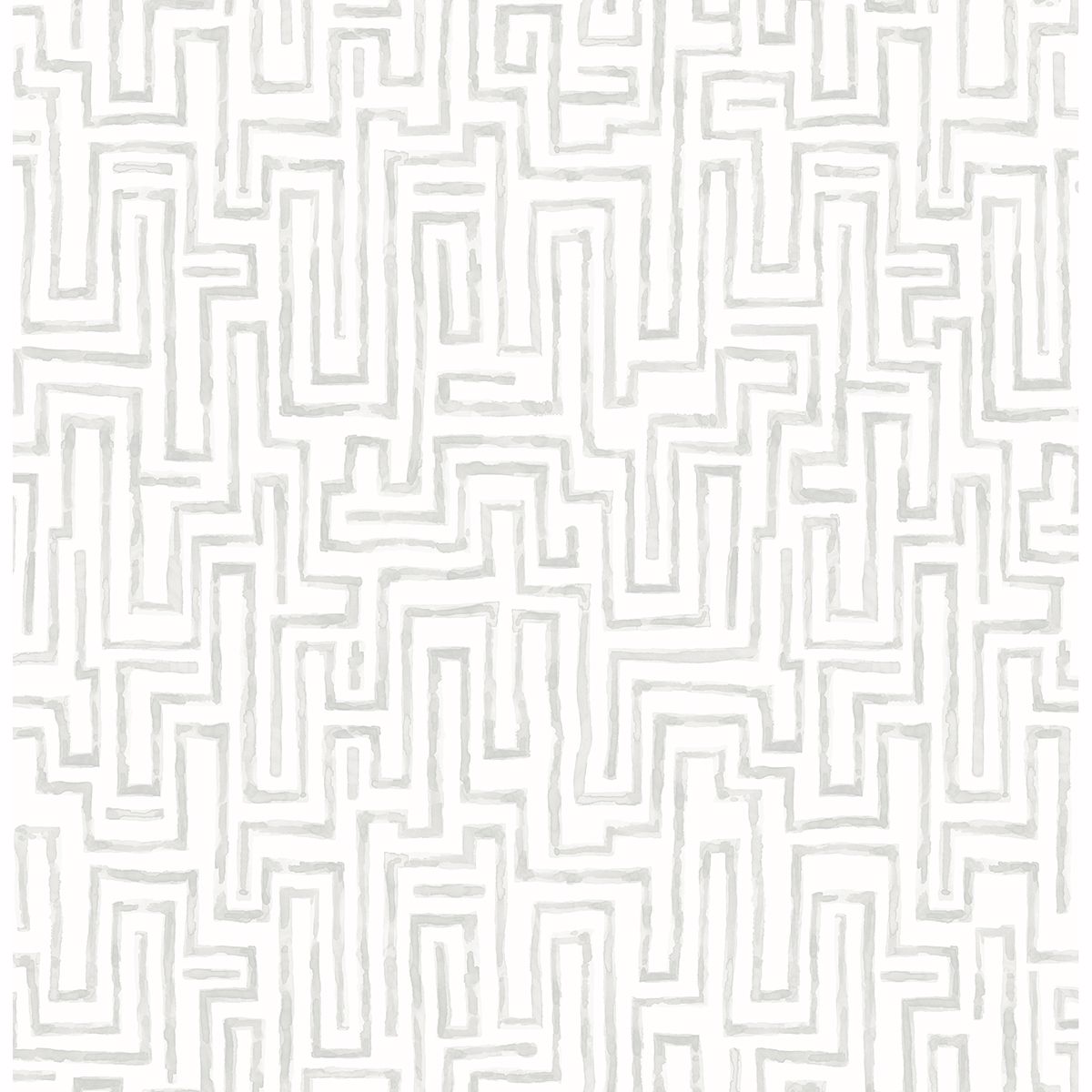 Ramble Grey Geometric Wallpaper - Weaves Wallpaper