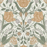 Tulipa Green Floral Wallpaper - Floral Wallpaper
