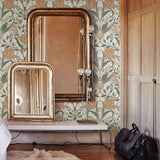 Tulipa Green Floral Wallpaper - Floral Wallpaper