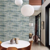 Marari Teal Distressed Texture Wallpaper - Distressed Wallpaper