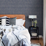 Zandari Navy Distressed Texture Wallpaper - Distressed Wallpaper