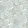 Karson Teal Swirling Geometric Wallpaper- Scott Living - Scroll Wallpaper