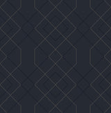 Ballard Indigo Geometric Wallpaper- Scott Living - Geometric Wallpaper