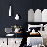 Ballard Indigo Geometric Wallpaper- Scott Living - Geometric Wallpaper