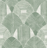 Westport Green Geometric Wallpaper- Scott Living - Geometric Wallpaper
