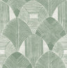 Westport Green Geometric Wallpaper- Scott Living - Geometric Wallpaper