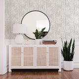 Merritt Black Geometric Wallpaper- Scott Living - Geometric Wallpaper