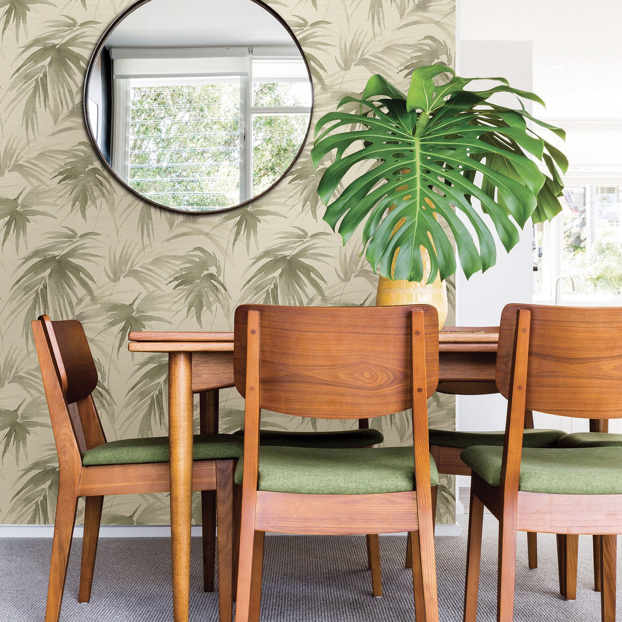 Darlana Sage Grasscloth Wallpaper- Scott Living - Grasscloth Wallpaper