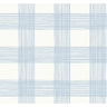 Scarborough Light Blue Striated Plaid Wallpaper - Plaid Wallpaper