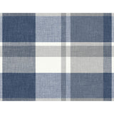 Madaket Indigo Plaid Wallpaper - Plaid Wallpaper