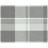 Madaket Dark Grey Plaid Wallpaper - Plaid Wallpaper