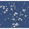 Monterey Cobalt Floral Branch Wallpaper - Toile Wallpaper