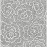 Periwinkle Grey Textured Floral Wallpaper - Floral Wallpaper
