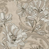 Selene Gold Mucha Floral Wallpaper - Scroll Wallpaper