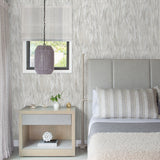 Suna Silver Woodgrain Wallpaper - Stripes Wallpaper