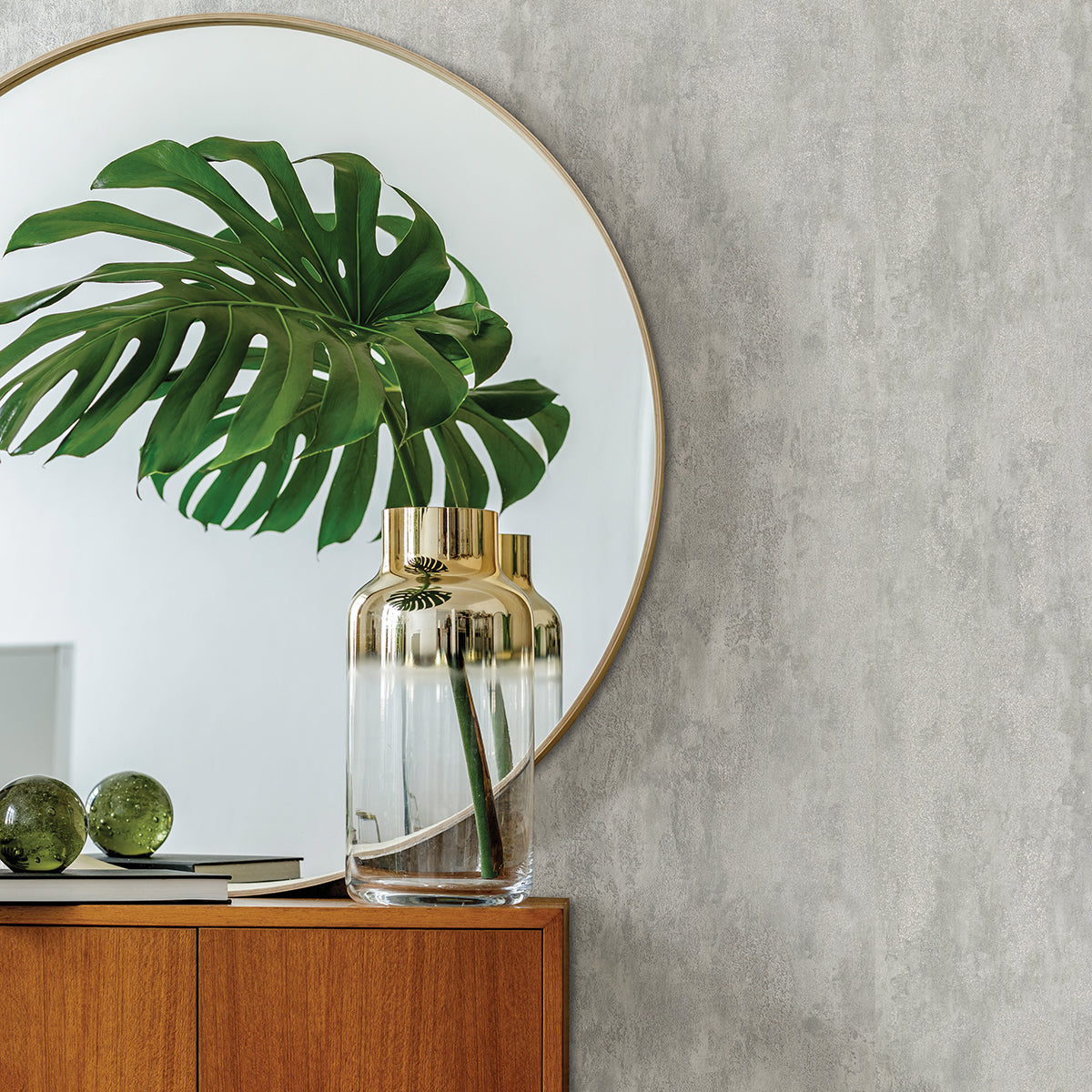 Deimos Silver Distressed Texture Wallpaper - Distressed Wallpaper