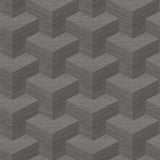 Y Knot Grey Geometric Texture Wallpaper - Geometric Wallpaper