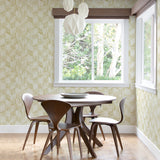 Demi Yellow Distressed Wallpaper - Distressed Wallpaper