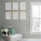 Rhys Green IKAT Stripe Wallpaper By Erin Gates - Stripes Wallpaper