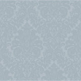 Betina Light Blue Damask Wallpaper - Scroll Wallpaper