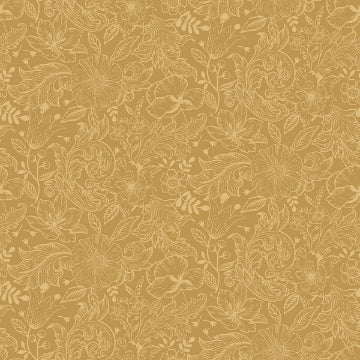 Wilma YELLOW Floral Block Print