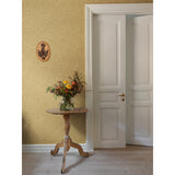 Wilma Yellow Floral Block Print Wallpaper - Scroll Wallpaper