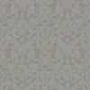 Rosali Grey Scroll Damask Wallpaper - Scroll Wallpaper