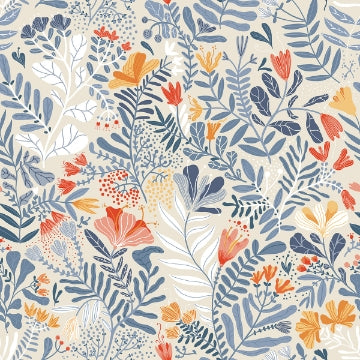Brittsommar LIGHT BLUE Woodland Floral