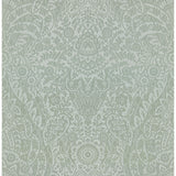 Maris Silver Flock Damask Wallpaper - Damask Wallpaper