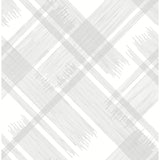 Zag Grey Modern Plaid Wallpaper - Plaid Wallpaper
