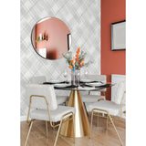 Zag Grey Modern Plaid Wallpaper - Plaid Wallpaper