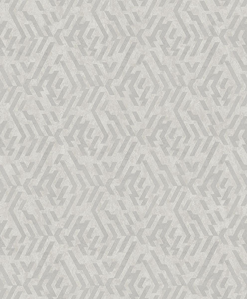 Kila Grey Geometric Wallpaper - Geometric Wallpaper