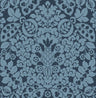 Marni Navy Fruit Damask Wallpaper - Damask Wallpaper