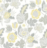 Jana Light Grey Jacobean Wallpaper - Jacobean Wallpaper