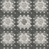 Maud Grey Crochet Geometric Wallpaper - Geometric Wallpaper