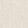 Cabo Cream Rippled Arches Wallpaper - Stripes Wallpaper