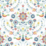 Britt Multicolor Embroidered Damask Wallpaper - Damask Wallpaper