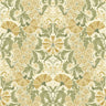 Ojvind Gold Floral Ogee Wallpaper - Scroll Wallpaper