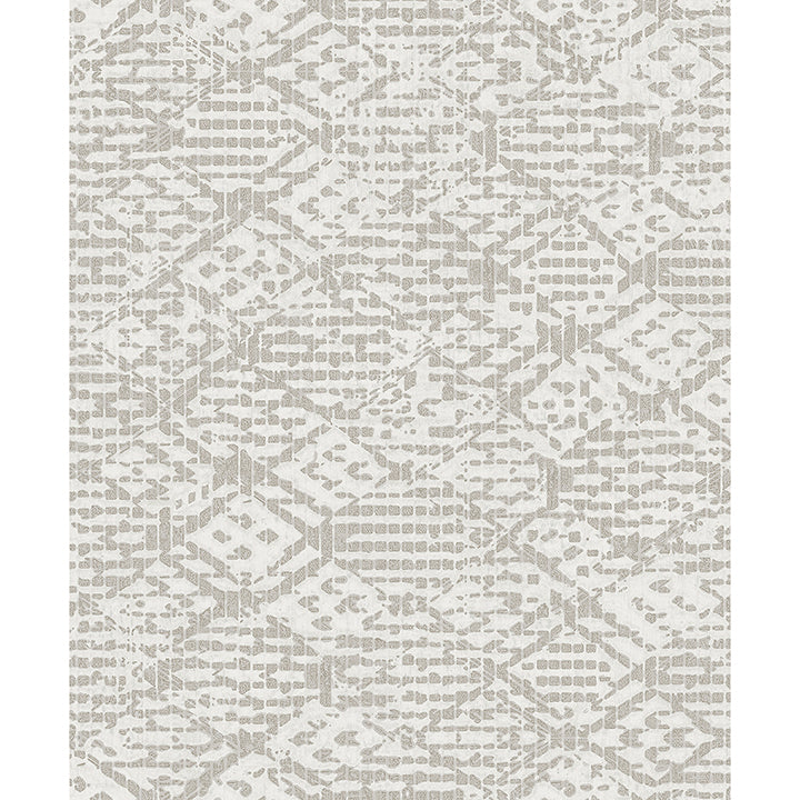 Helene Silver Glitter Geometric Wallpaper - Geometric Wallpaper