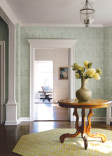 Callaway Green Woven Stripes Wallpaper - Stripes Wallpaper