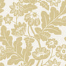 Augusta Butter Flock Damask Wallpaper - Damask Wallpaper