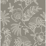 Maeve Grey Jacobean Trail Wallpaper - Jacobean Wallpaper