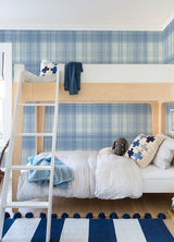 Madras Blue Plaid Wallpaper - Plaid Wallpaper