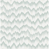 Holmby Seafoam Brushstroke Zigzag Wallpaper by Scott Living - Stripes Wallpaper